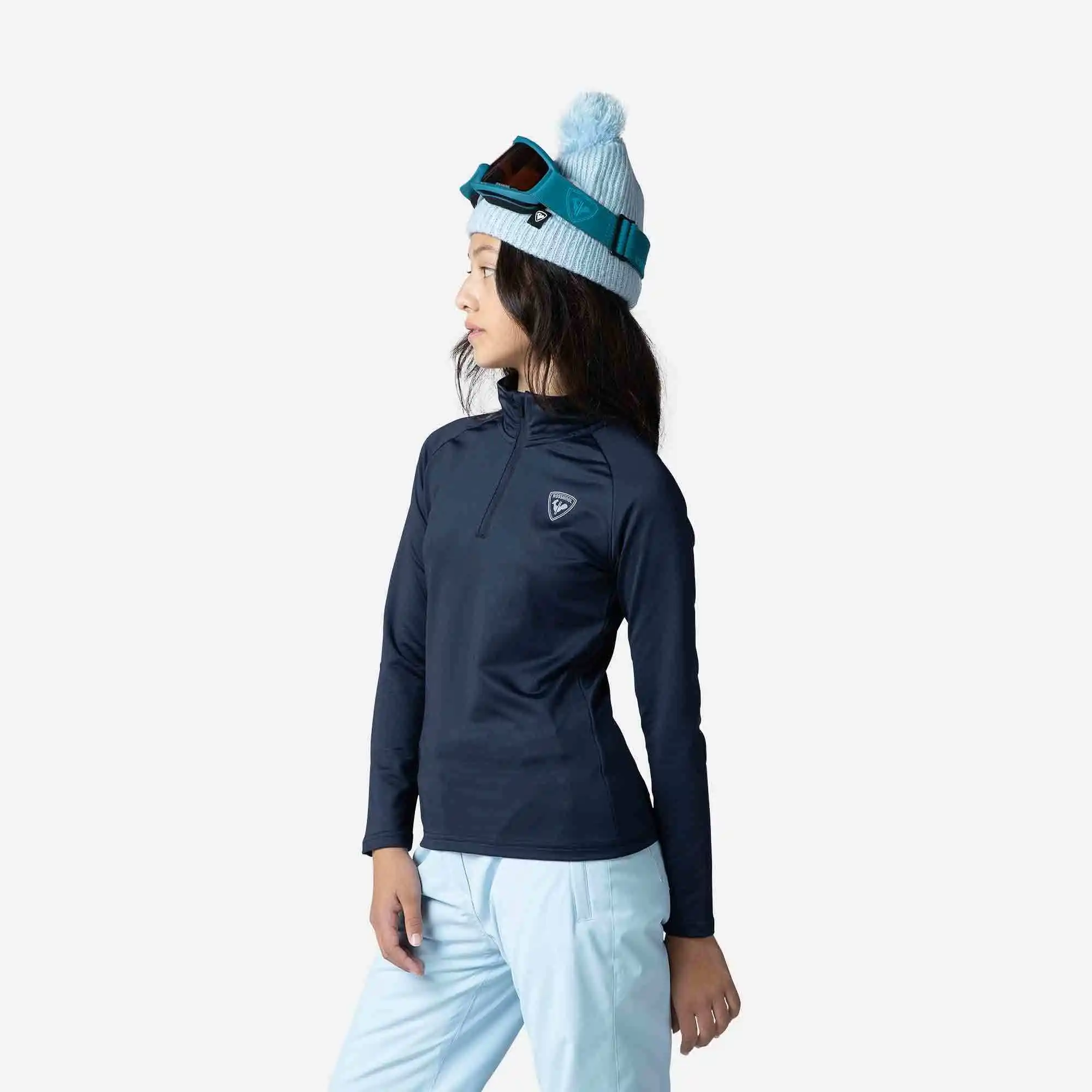 Bluza copii Rossignol GIRL 1/2 ZIP Warm stretch Eclipse [2]
