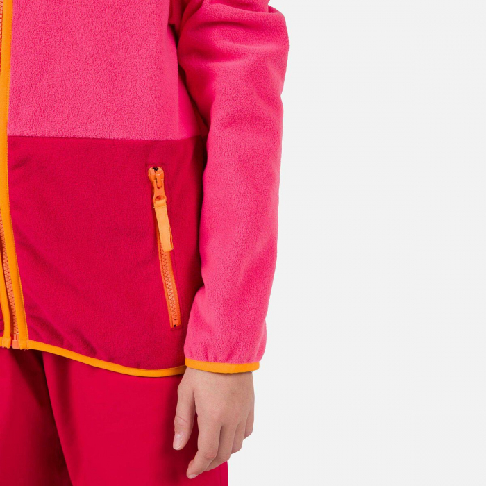 Bluza copii Rossignol JR STRAWPILE FLEECE FZ Tea rose [6]