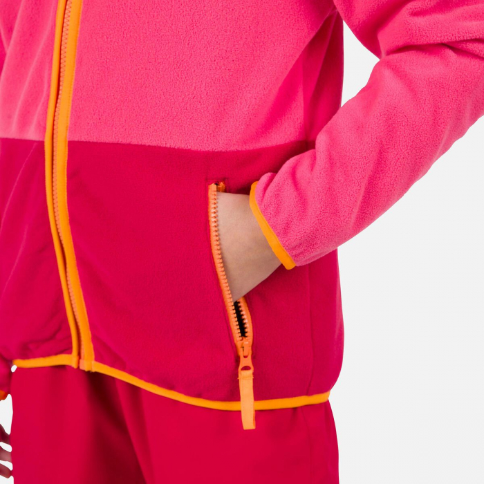 Bluza copii Rossignol JR STRAWPILE FLEECE FZ Tea rose [5]