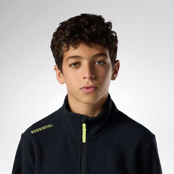 Jacheta copii Rossignol JR polar fleece Black [4]
