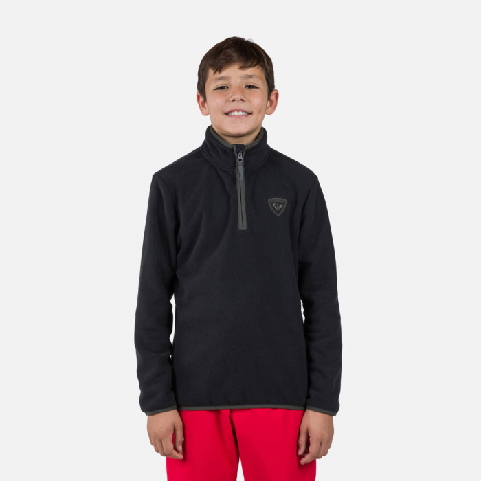 Bluza copii Rossignol JR STRAWPILE FLEECE HZ Black [1]