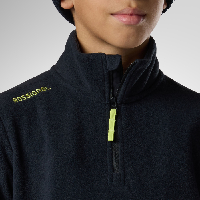 Bluza copii Rossignol JR quarter zip polar fleece Black [4]