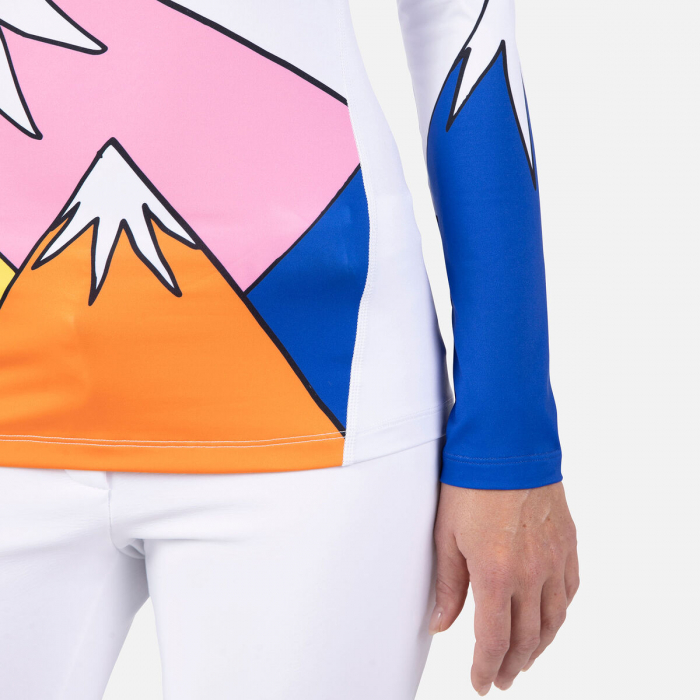 Bluza dama Rossignol JCC W BOOSTER 1/2 ZIP TOP White [4]