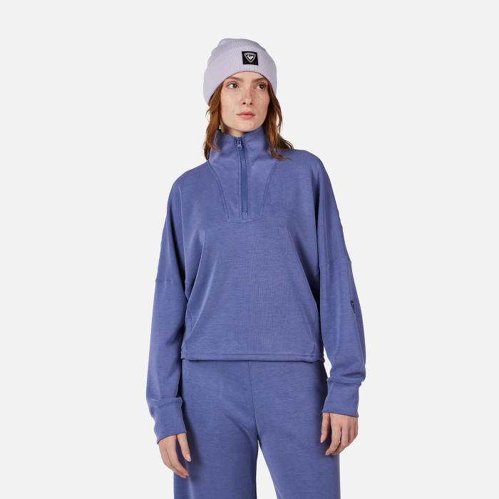 Bluza dama Rossignol W Chavanette HZ Scuba Fleece - Future blue [1]