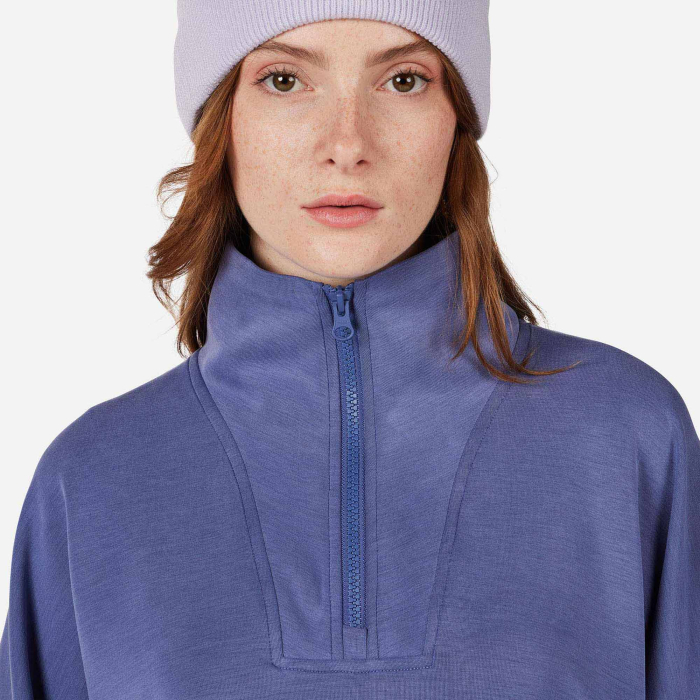 Bluza dama Rossignol W Chavanette HZ Scuba Fleece - Future blue [5]