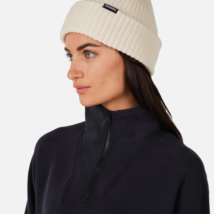 Bluza dama Rossignol W Chavanette HZ Scuba Fleece - Black [4]