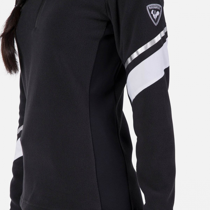 Bluza dama Rossignol W STRAWPILE FLEECE HZ Black [5]