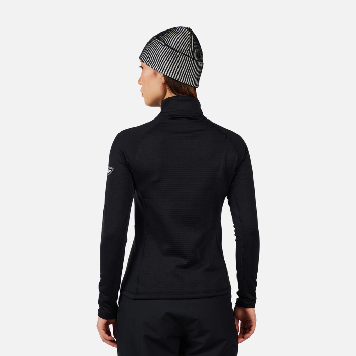 Bluza dama Rossignol W blackside mix hz fleece Black [3]