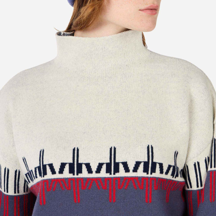 Pulover dama Rossignol PATTERNED TN True Night Blue [5]