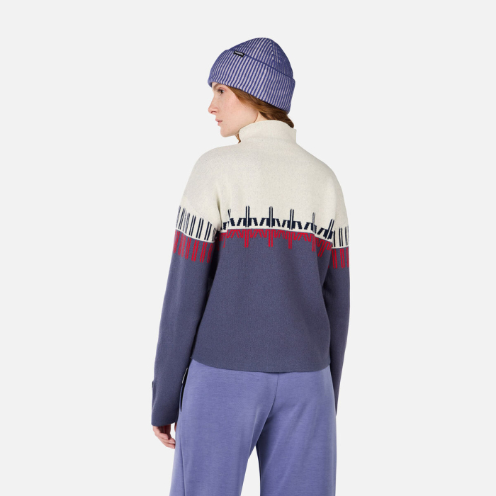 Pulover dama Rossignol PATTERNED TN True Night Blue [3]