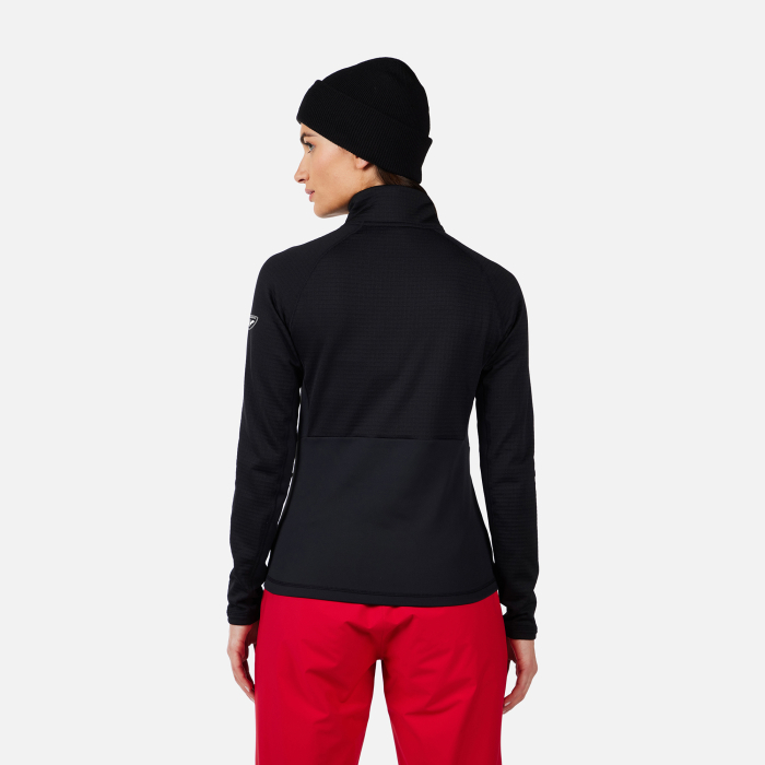 Jacheta dama Rossignol W Blackside mix fz fleece - Black [2]