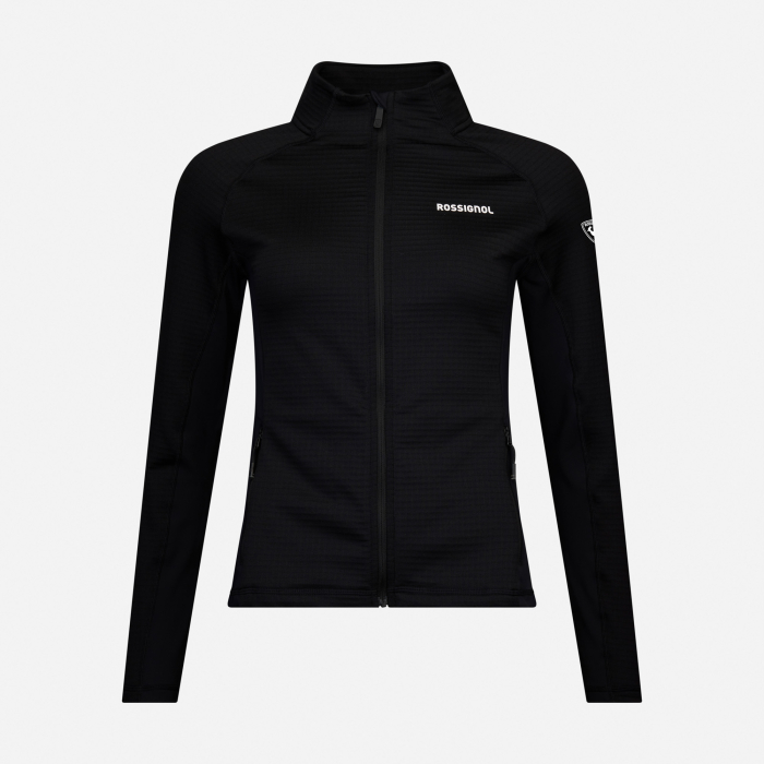 Jacheta dama Rossignol W Blackside mix fz fleece - Black [6]