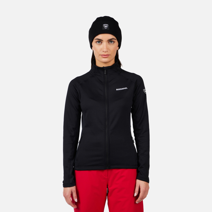 Jacheta dama Rossignol W Blackside mix fz fleece - Black [3]