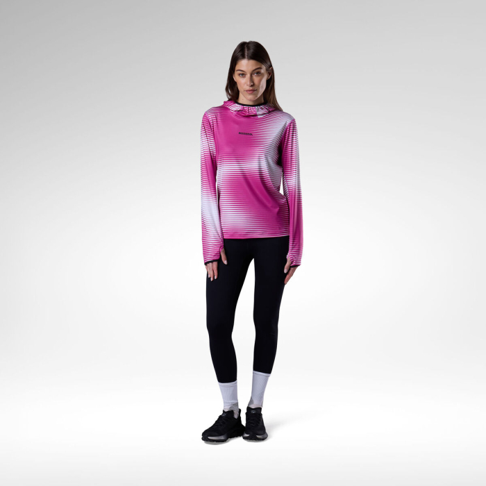 Bluza dama Rossignol WESTWEG SUN Hoodie - Electric Fuchsia Line Fogg [7]