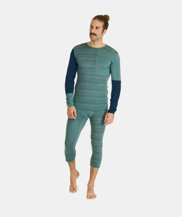 Bluza de corp barbati Ortovox - 185 Merino Rock N Wool - Arctic grey [3]