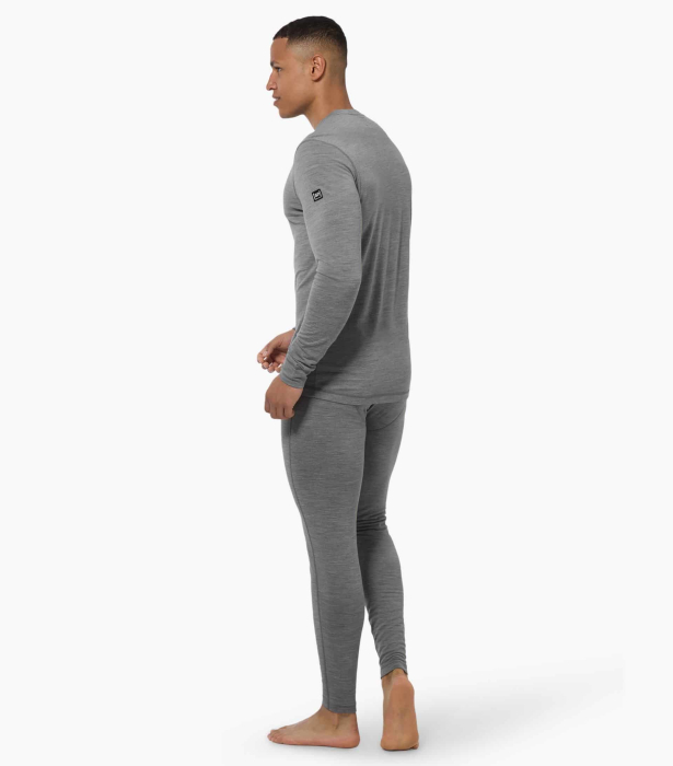 Bluza de corp barbati SN Super.Natural M TUNDRA175 LS Cashmere Grey Melange [5]