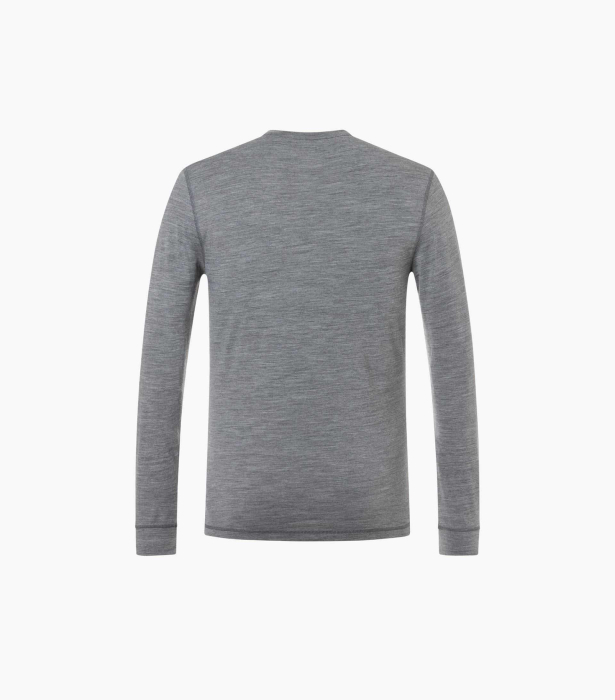 Bluza de corp barbati SN Super.Natural M TUNDRA175 LS Cashmere Grey Melange [3]
