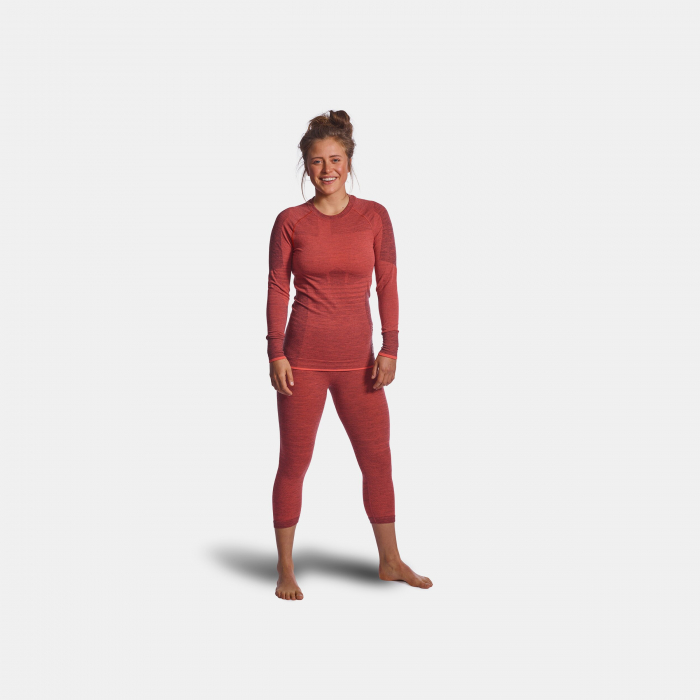 Bluza de corp dama Ortovox - 230 Merino Competition Coral [2]