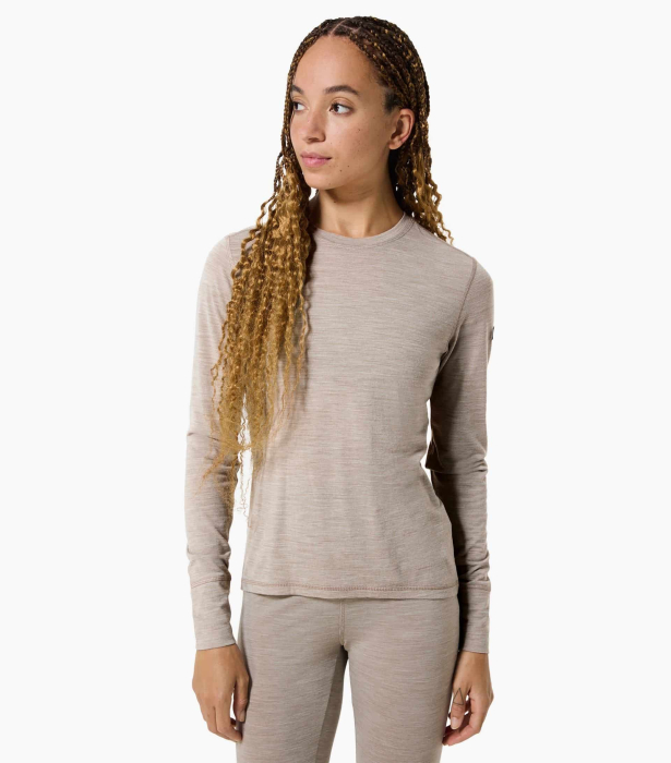 Bluza de corp dama SN Super.Natural W TUNDRA175 LS Vintage Khaki Melange [1]