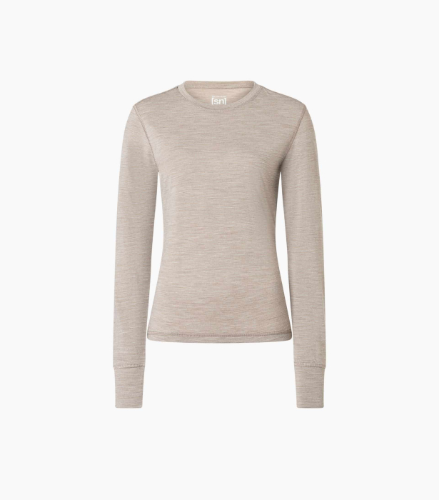 Bluza de corp dama SN Super.Natural W TUNDRA175 LS Vintage Khaki Melange [4]