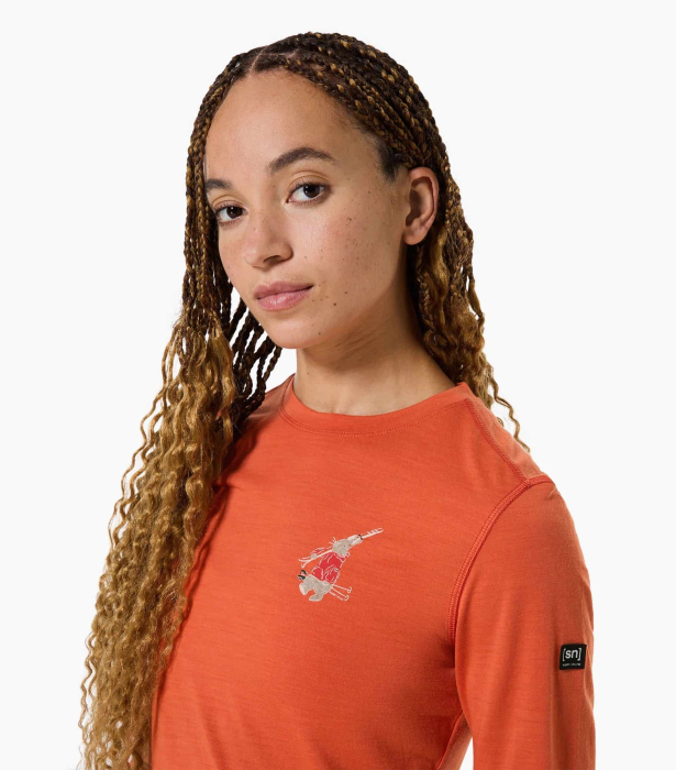 Bluza de corp dama SN Super.Natural W TUNDRA175 BUNNY LS Chilli/Various [1]