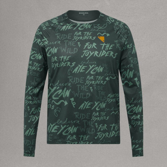 Bluza pentru barbati ENDURA SINGLETRACK L/S PRINT - CARBON GREY [8]