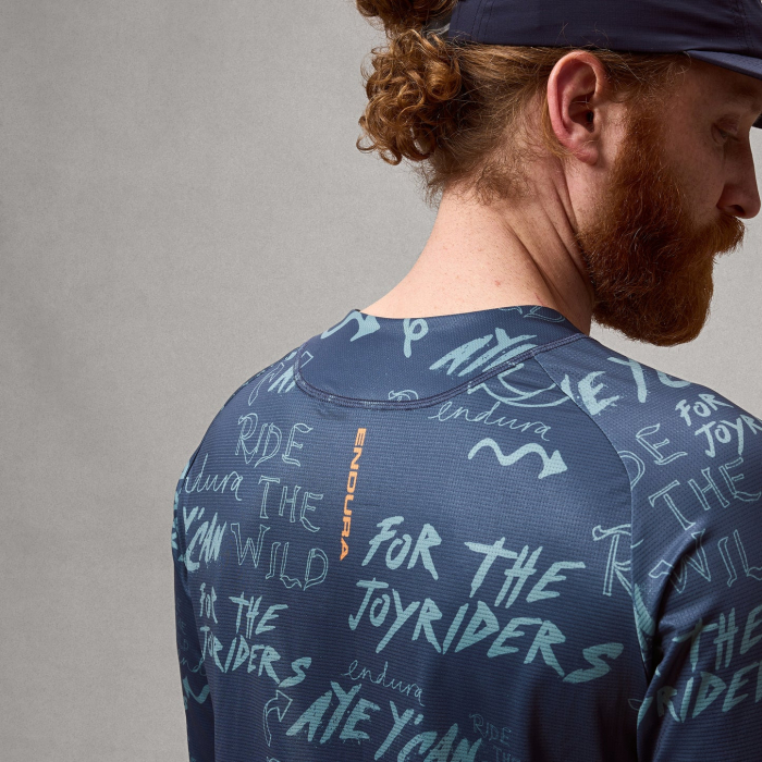 Bluza pentru barbati ENDURA SINGLETRACK L/S PRINT - CARBON GREY [6]