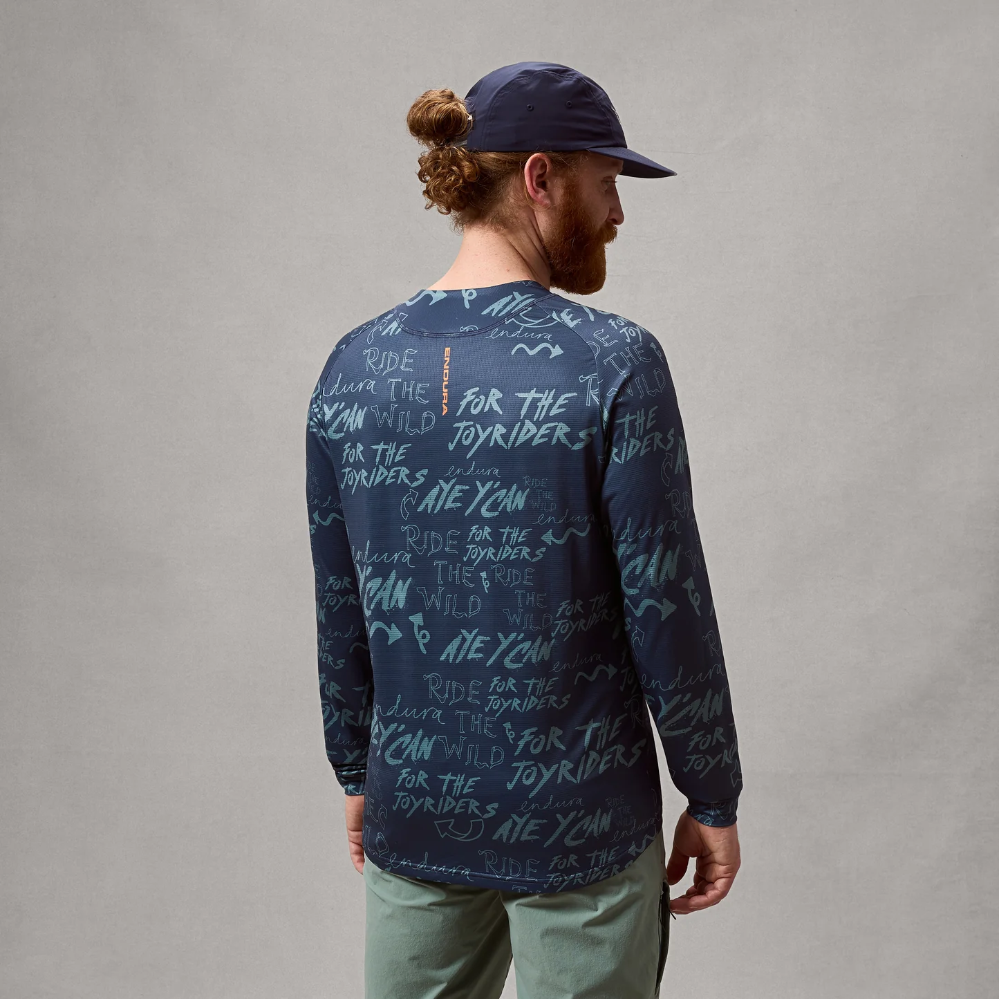 Bluza pentru barbati ENDURA SINGLETRACK L/S PRINT - CARBON GREY [9]