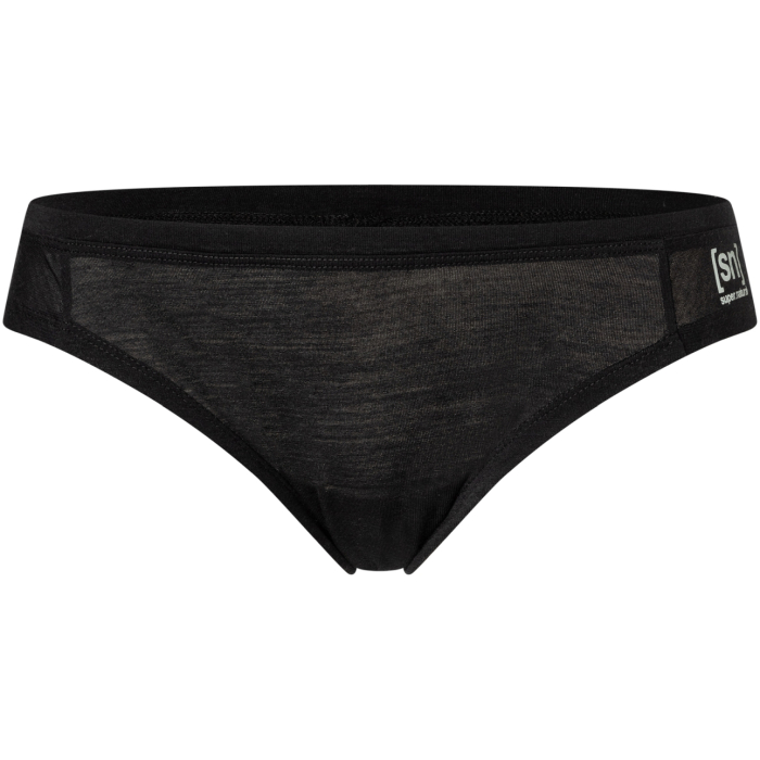 Lenjerie Merino pentru femei SN Super.Natural TUNDRA175 THONG Jet Black [1]