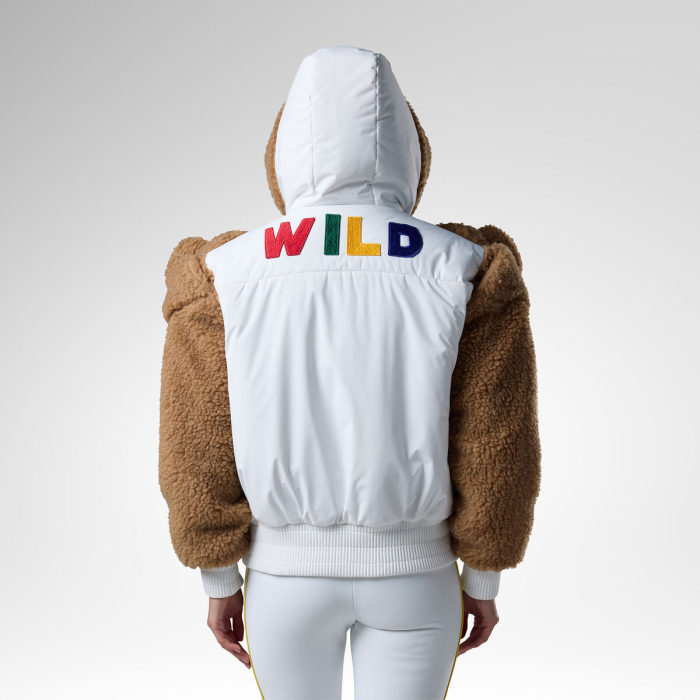 Geaca schi dama Rossignol JCC - W Teddy hoodie jacket White [3]