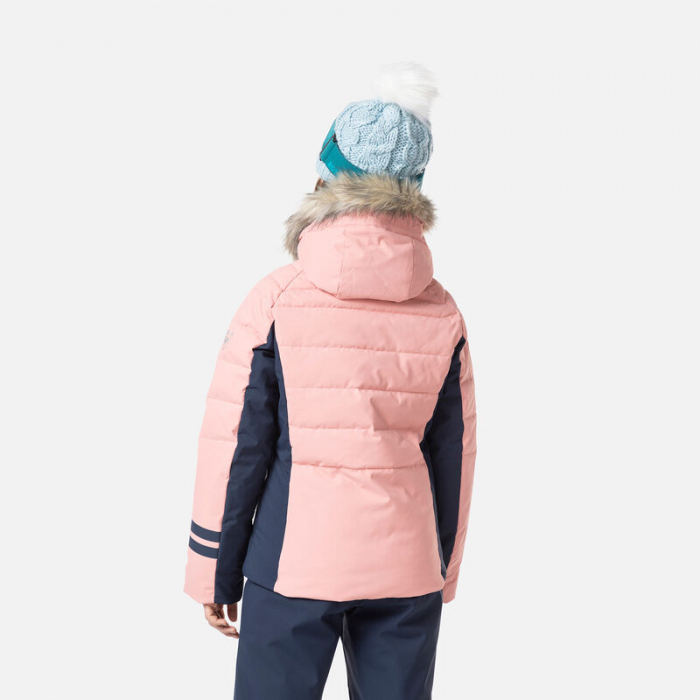 Geaca schi fete Rossignol GIRL POLYDOWN - Cooper pink [2]