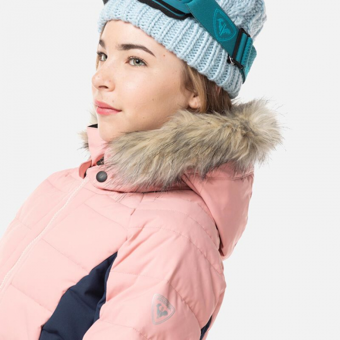 Geaca schi fete Rossignol GIRL POLYDOWN - Cooper pink [4]