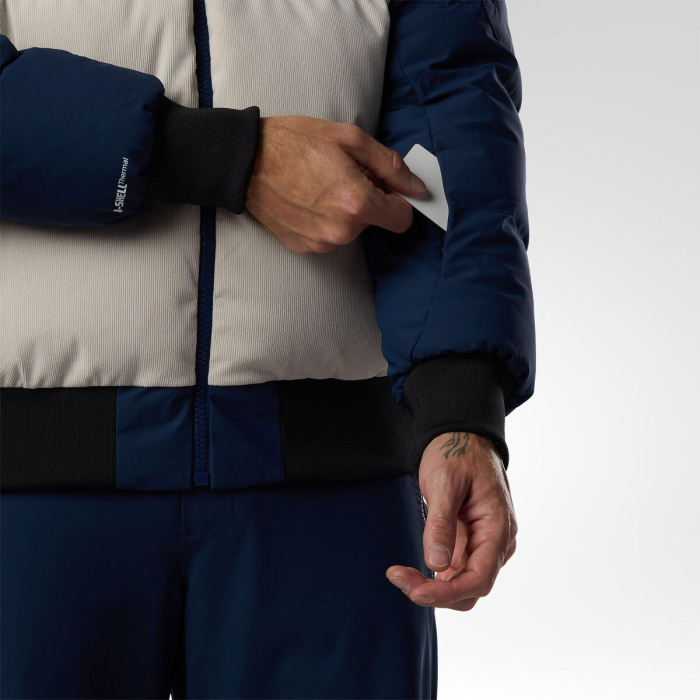 Geaca schi barbati Rossignol - M Resort Corduroy down bomber - Silver cloud/dark navy [6]