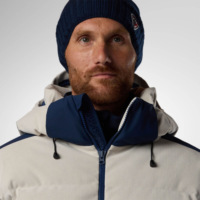 Geaca schi barbati Rossignol - M Resort Corduroy down bomber - Silver cloud/dark navy [12]