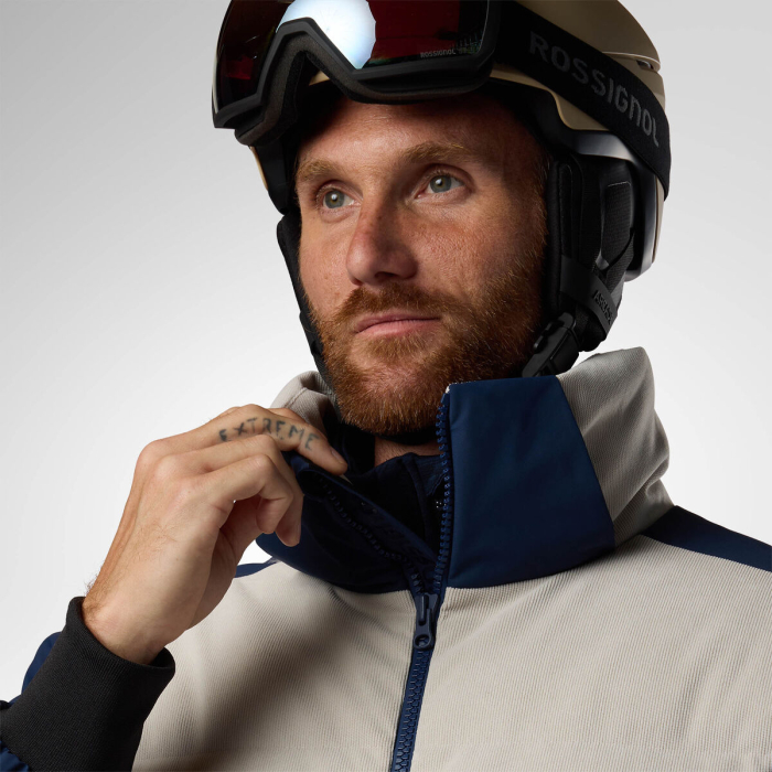 Geaca schi barbati Rossignol - M Resort Corduroy down bomber - Silver cloud/dark navy [4]