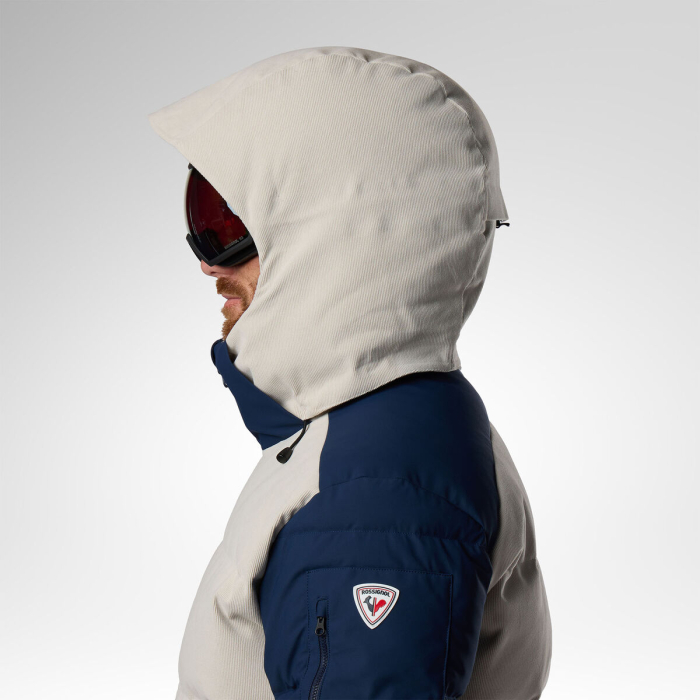 Geaca schi barbati Rossignol - M Resort Corduroy down bomber - Silver cloud/dark navy [8]