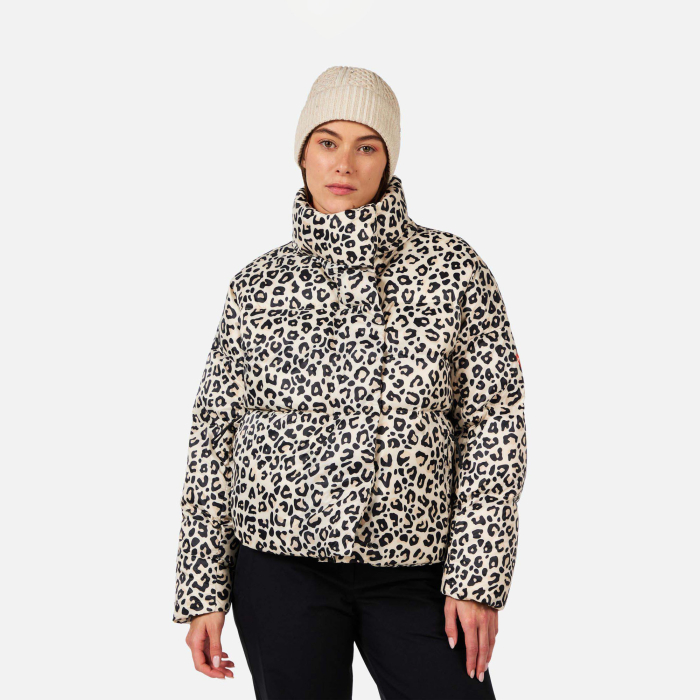 Geaca schi dama Rossignol ARETU ALLOVER DOWN Nature Wild Leopard [1]