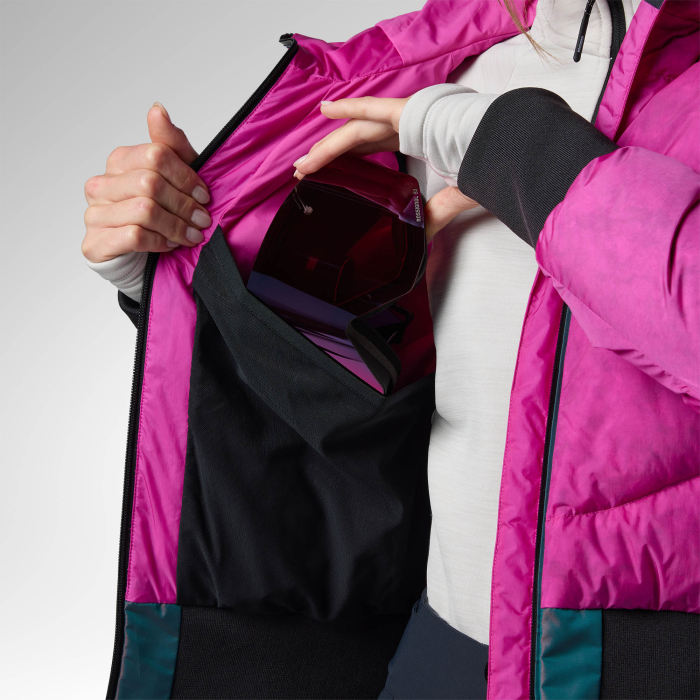 Geaca schi dama Rossignol W Snowblaze down bomber - Electric fuchsia [7]