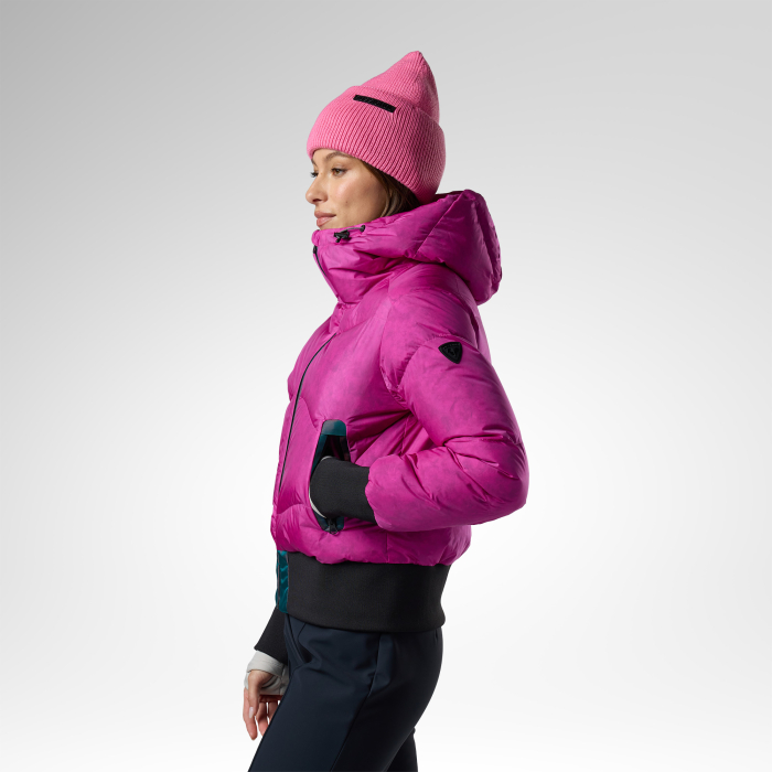 Geaca schi dama Rossignol W Snowblaze down bomber - Electric fuchsia [2]