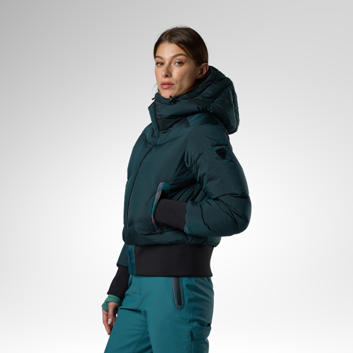 Geaca schi dama Rossignol W Snowblaze down bomber - Transformative teal [3]
