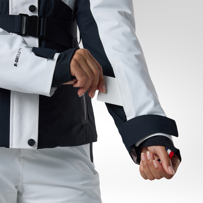 Geaca schi dama Rossignol W Snowdazzle belted - Black/white [6]