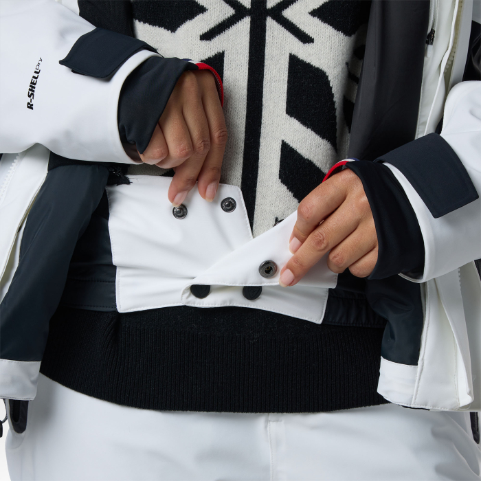 Geaca schi dama Rossignol W Snowdazzle belted - Black/white [11]