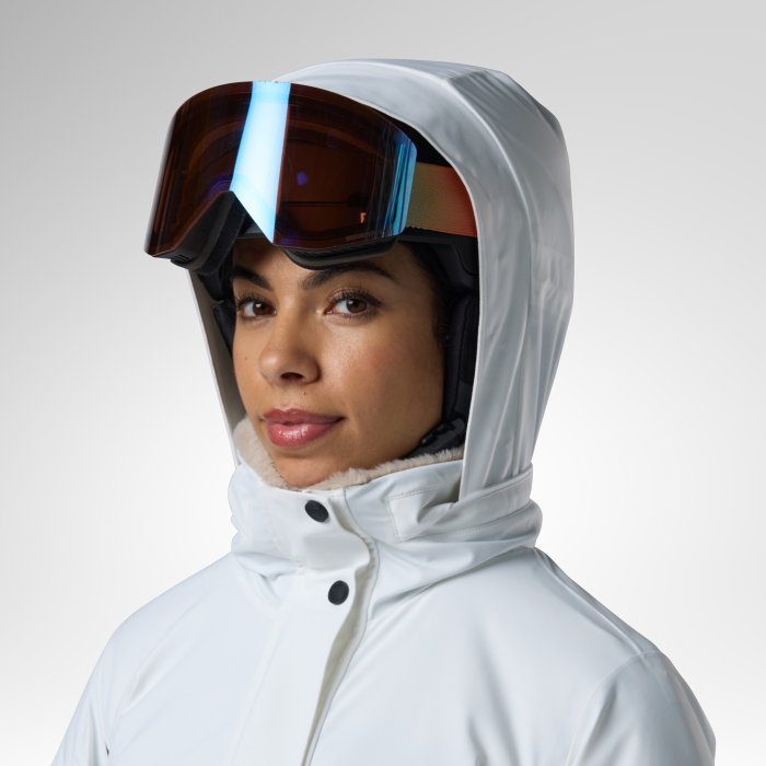 Geaca schi dama Rossignol W Snowdazzle belted - Black/white [14]