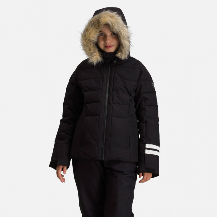 Geaca schi fete Rossignol GIRL POLYDOWN Black [3]