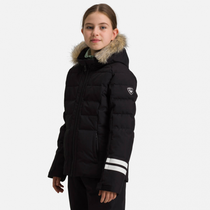 Geaca schi fete Rossignol GIRL POLYDOWN Black [4]