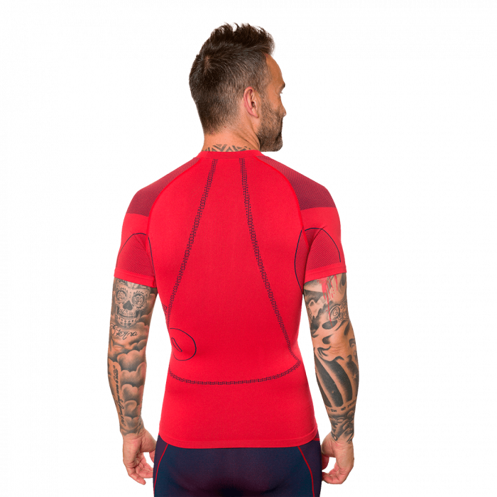 Tricou barbati TRILHO High risk red [2]