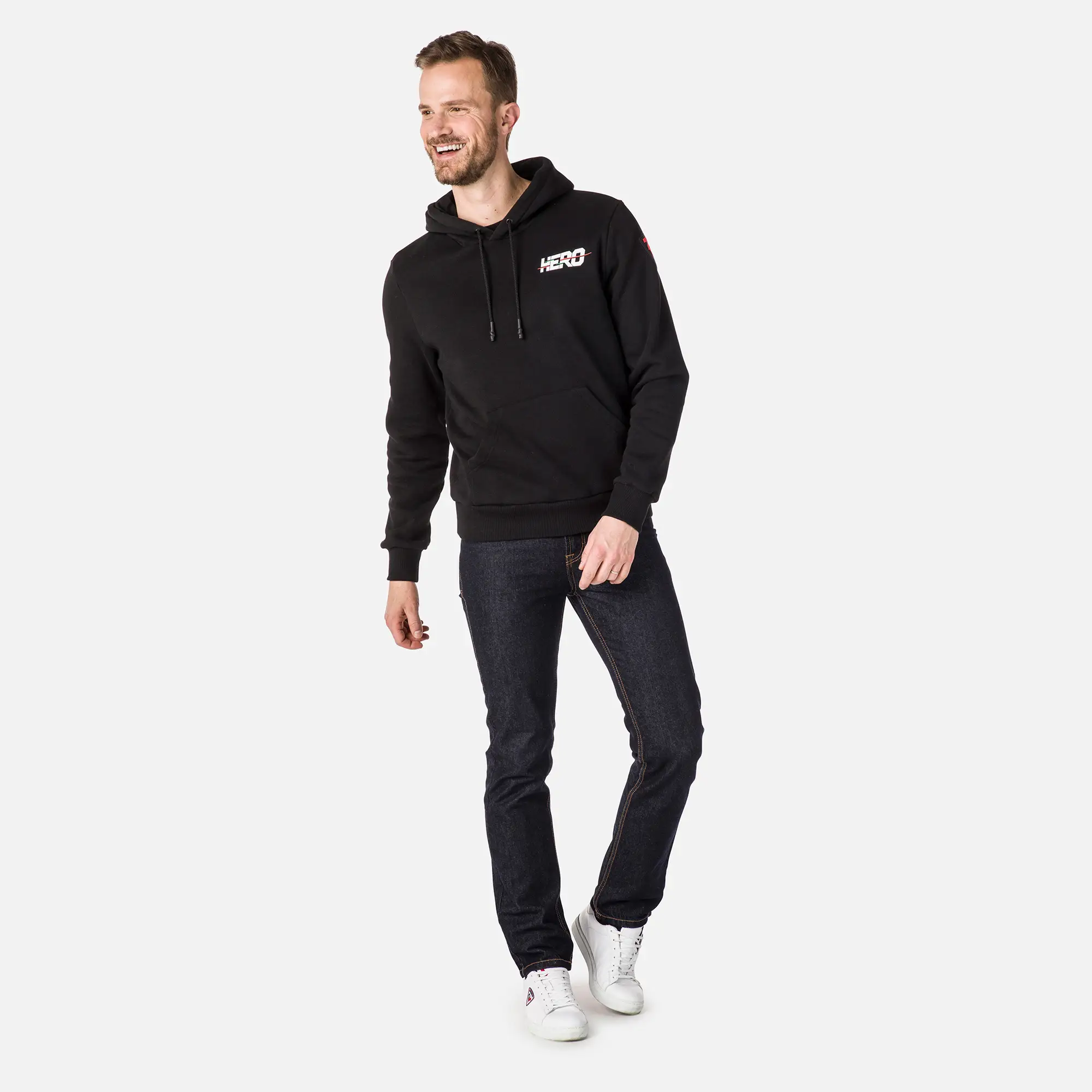Hanorac barbati Rossignol HERO LOGO Sweat Black [3]