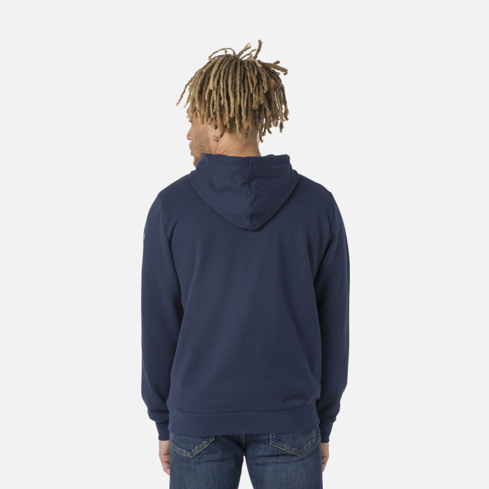 Hanorac barbati Rossignol LOGO SWEAT FZ HOOD FL - Dark navy [3]