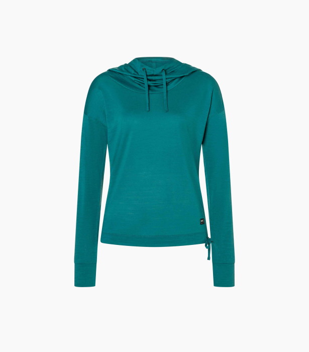 Hanorac dama cu merino SN-SUPERNATURAL - W FUNNEL HOODIE Pacific [2]