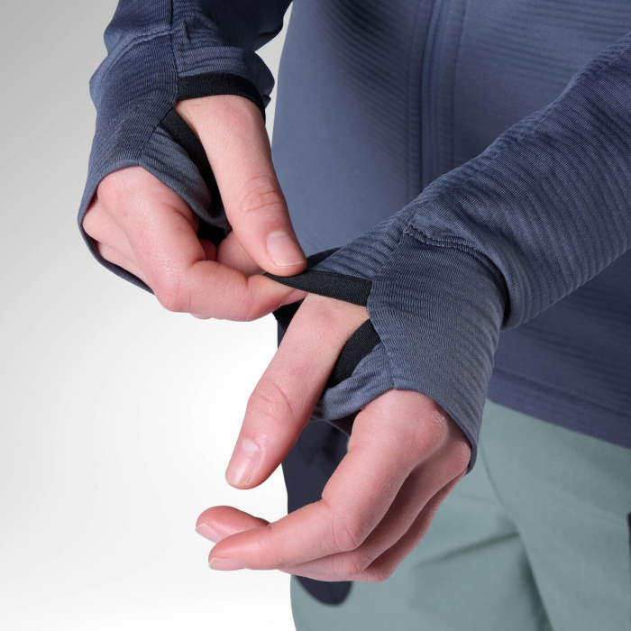 Hanorac dama Rossignol W TEXTURED HOODIE MID LAYER - Turbulence [5]